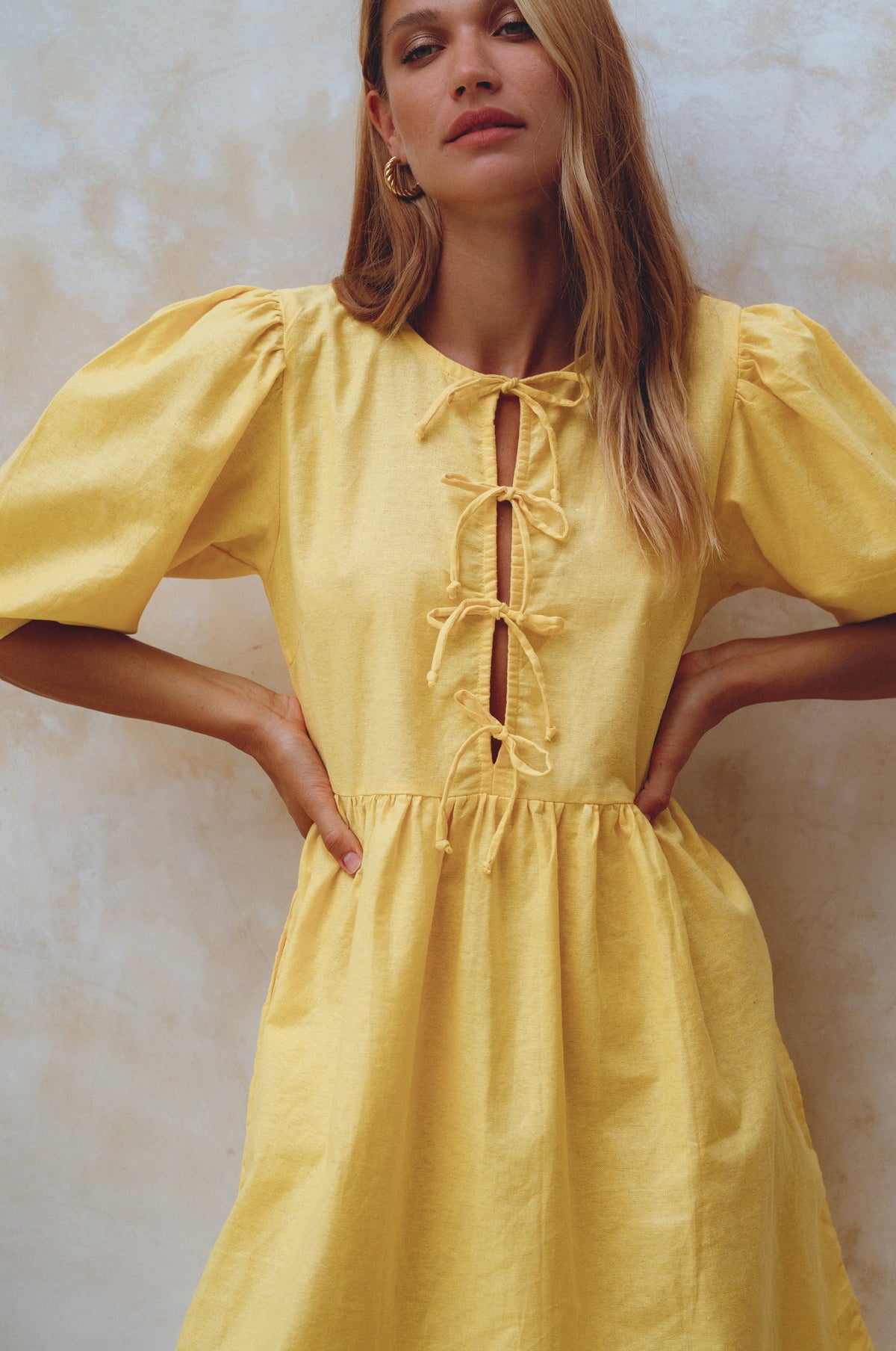 Beatrice Puff Sleeve Mini Dress