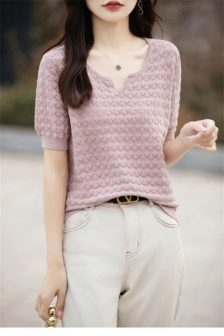 Everyday Ease V-Neck Tee