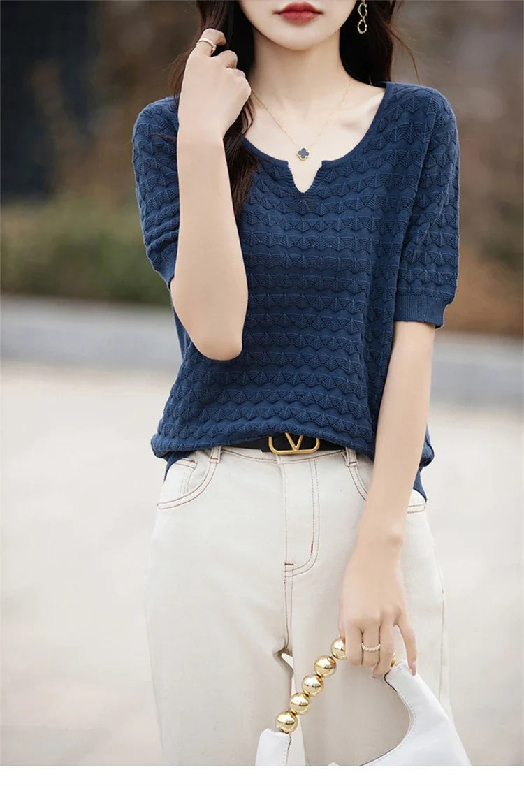 Everyday Ease V-Neck Tee