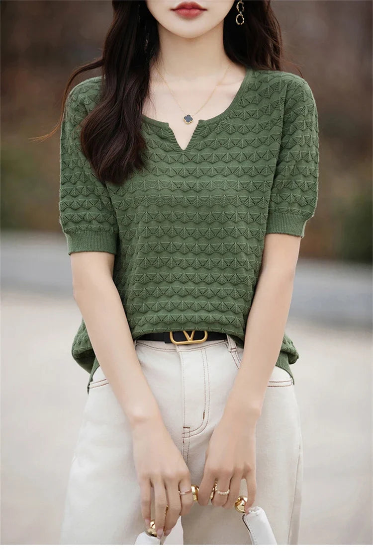 Everyday Ease V-Neck Tee