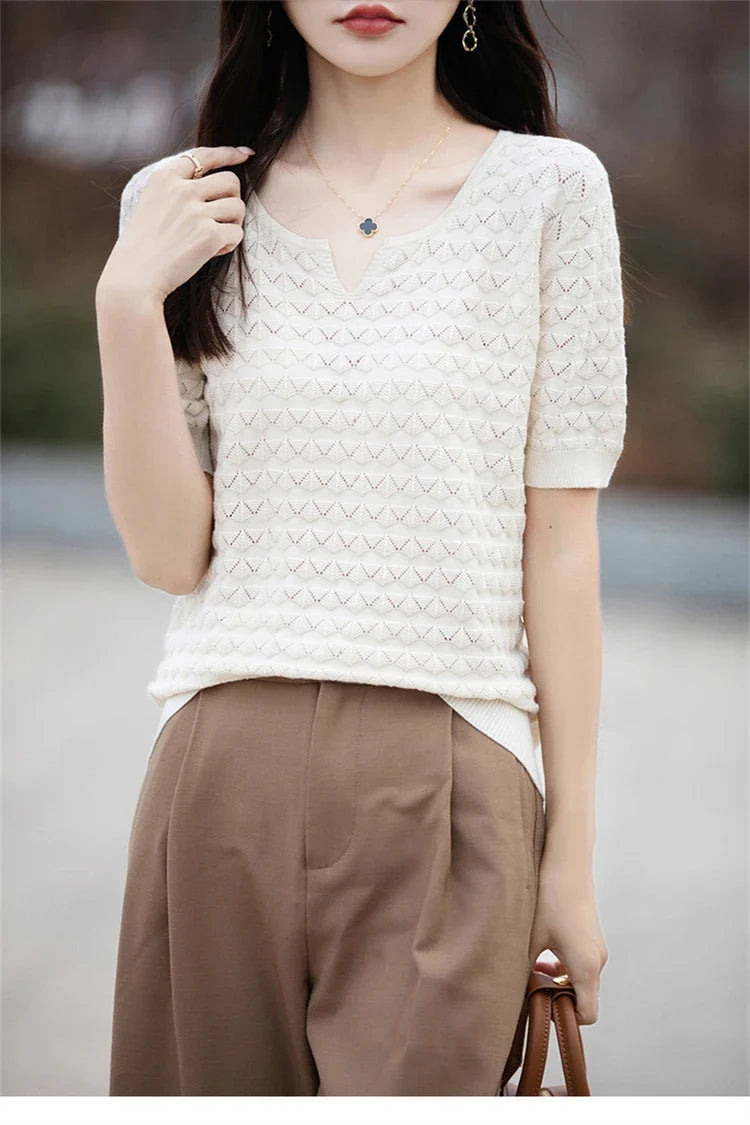 Everyday Ease V-Neck Tee