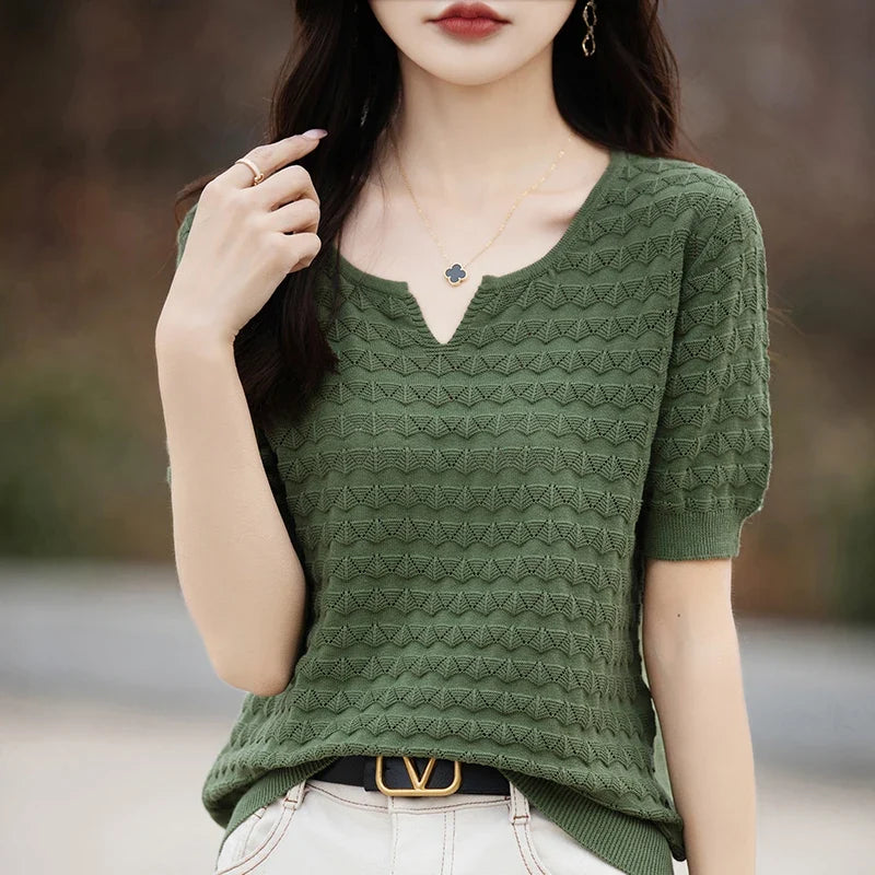 Everyday Ease V-Neck Tee