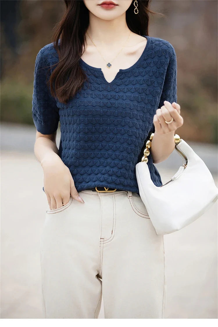 Everyday Ease V-Neck Tee