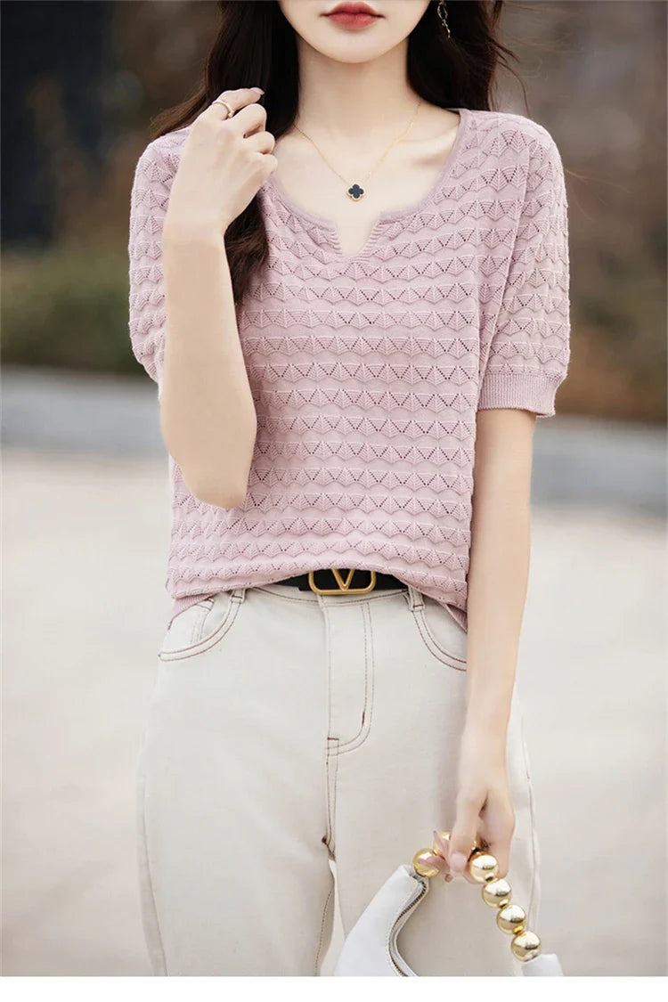 Everyday Ease V-Neck Tee