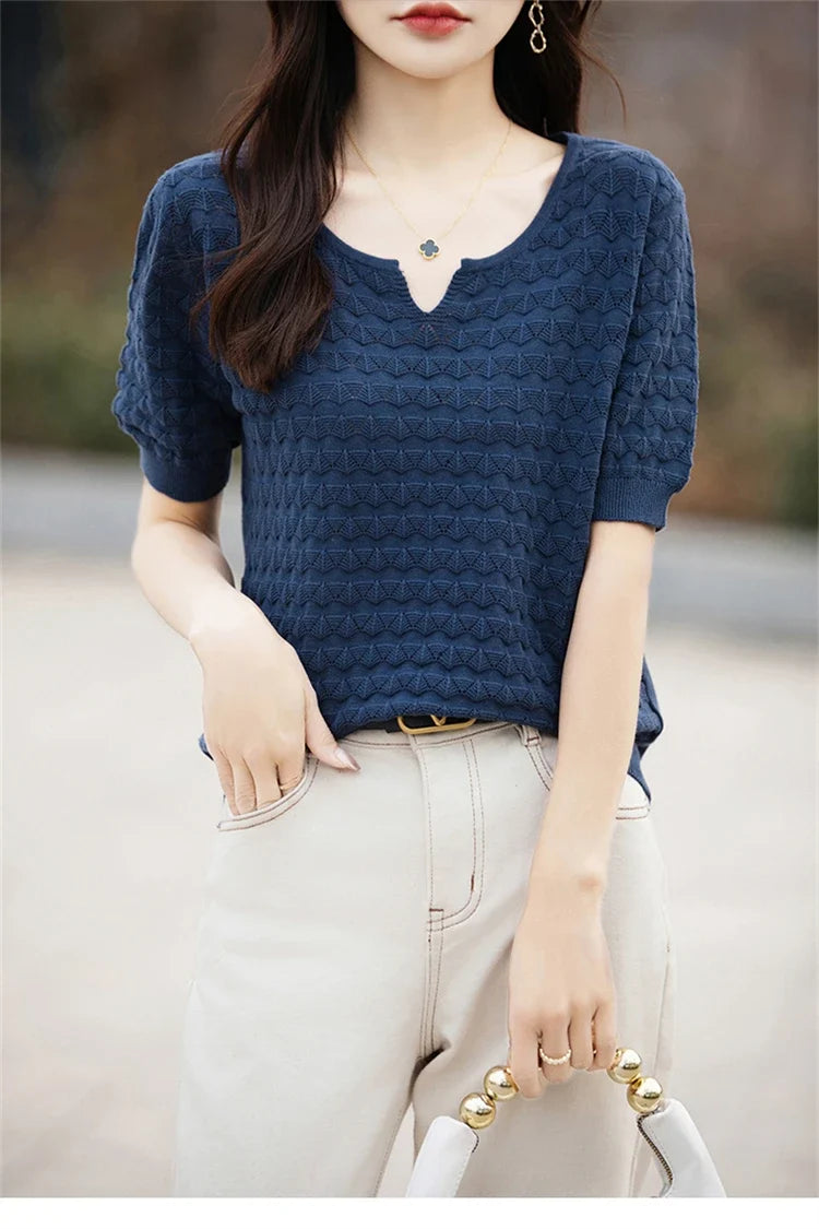 Everyday Ease V-Neck Tee