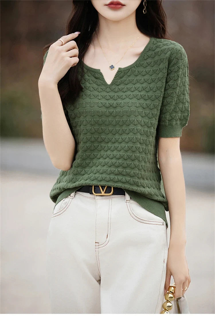 Everyday Ease V-Neck Tee