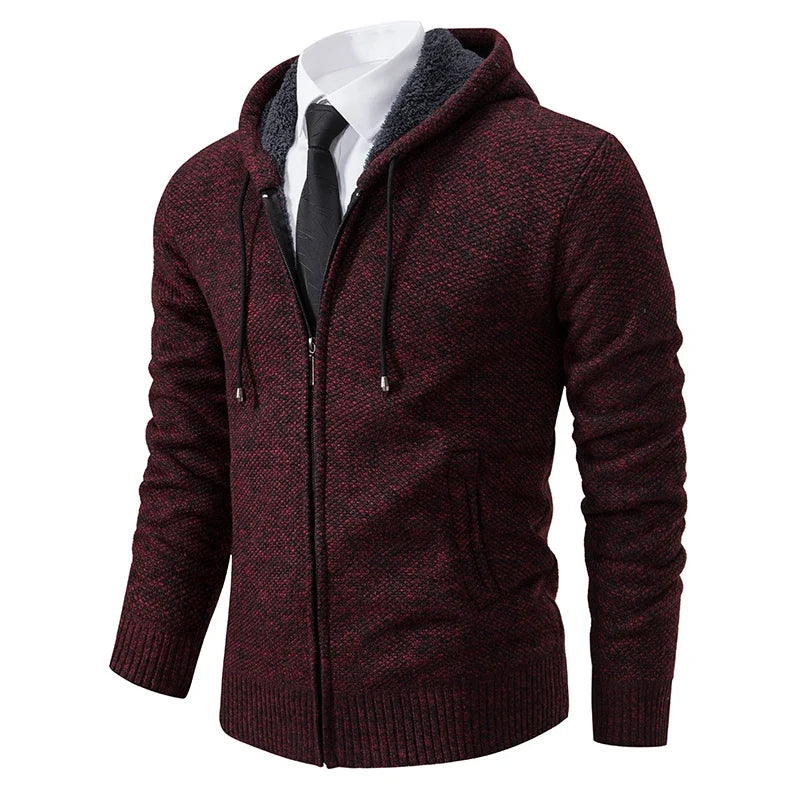 Men's knitted sweater cardigan