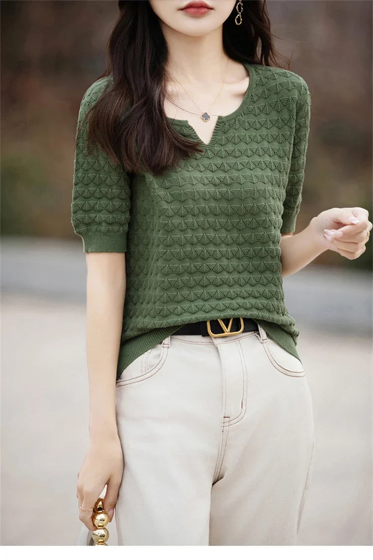 Everyday Ease V-Neck Tee