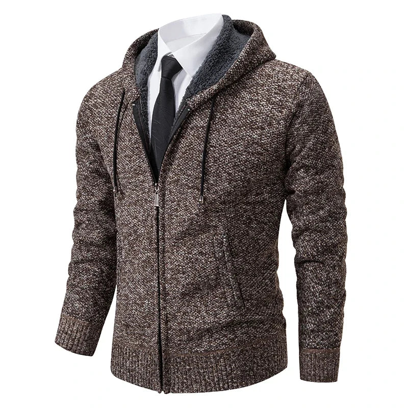 Men's knitted sweater cardigan