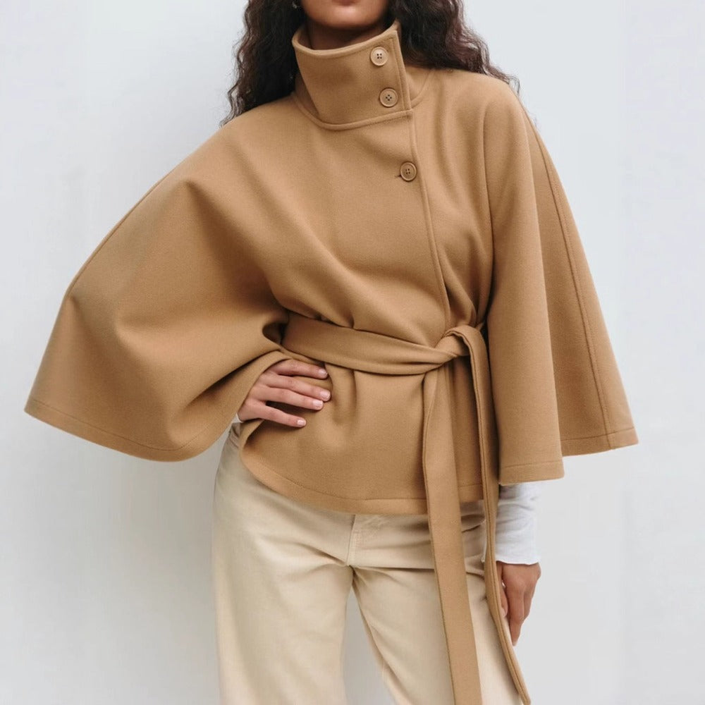 Iolanda – Belted Cape Coat