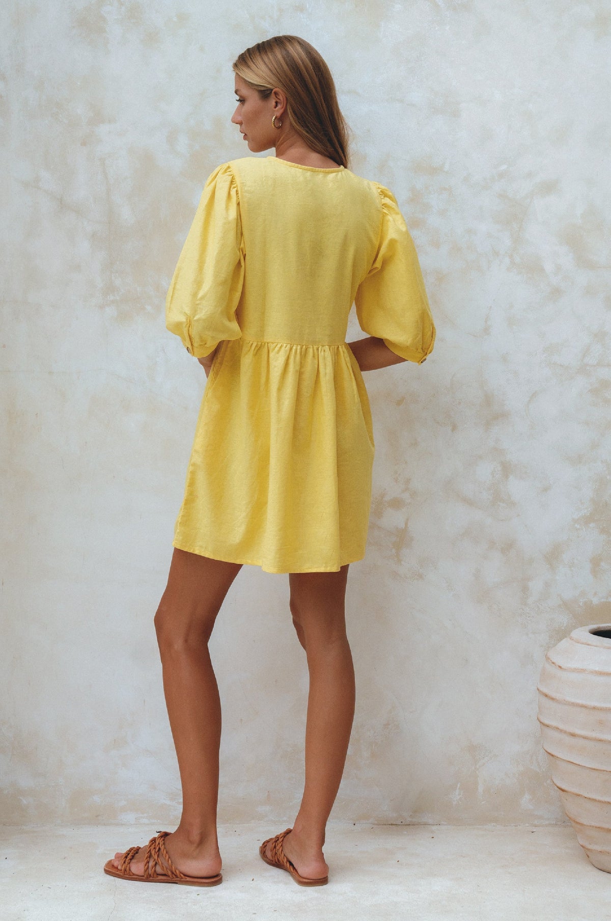 Beatrice Puff Sleeve Mini Dress