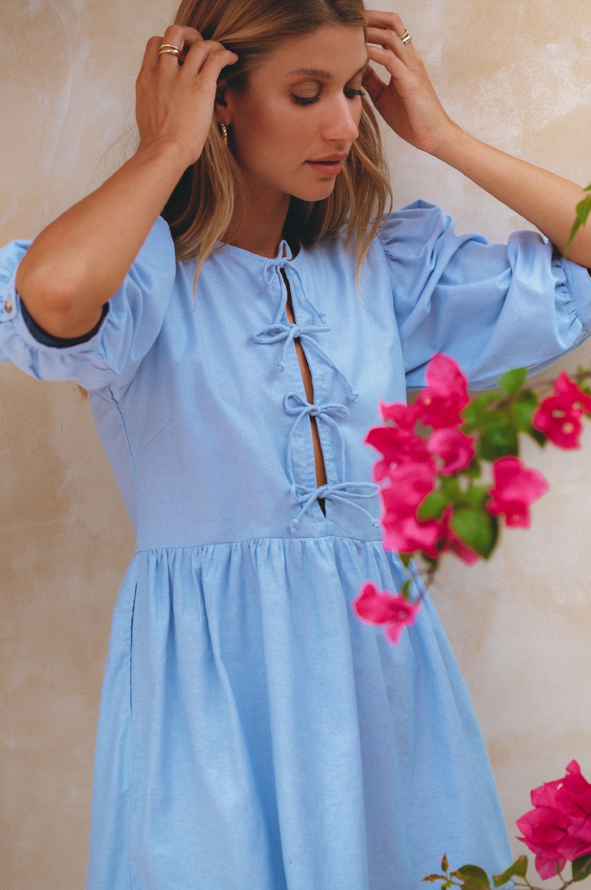 Beatrice Puff Sleeve Mini Dress