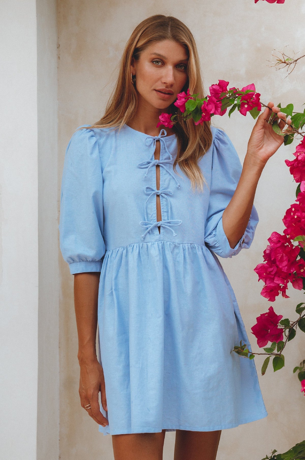 Beatrice Puff Sleeve Mini Dress