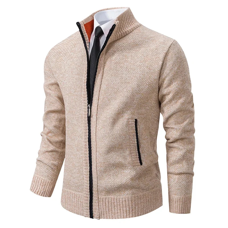 Men's knitted sweater cardigan