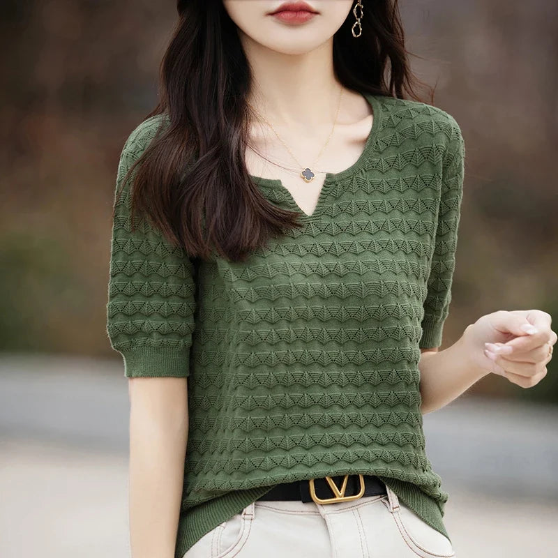 Everyday Ease V-Neck Tee