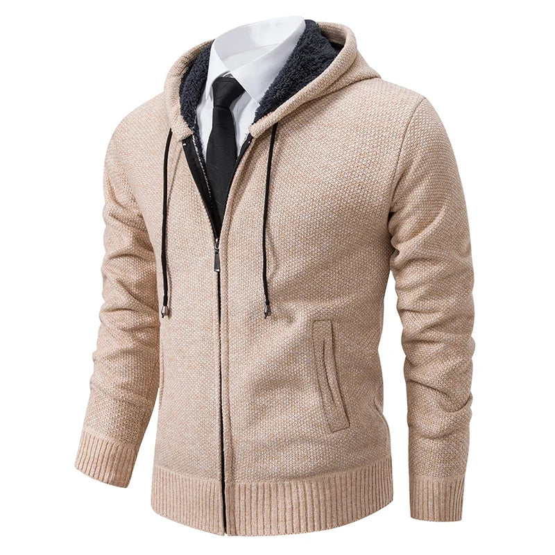 Men's knitted sweater cardigan