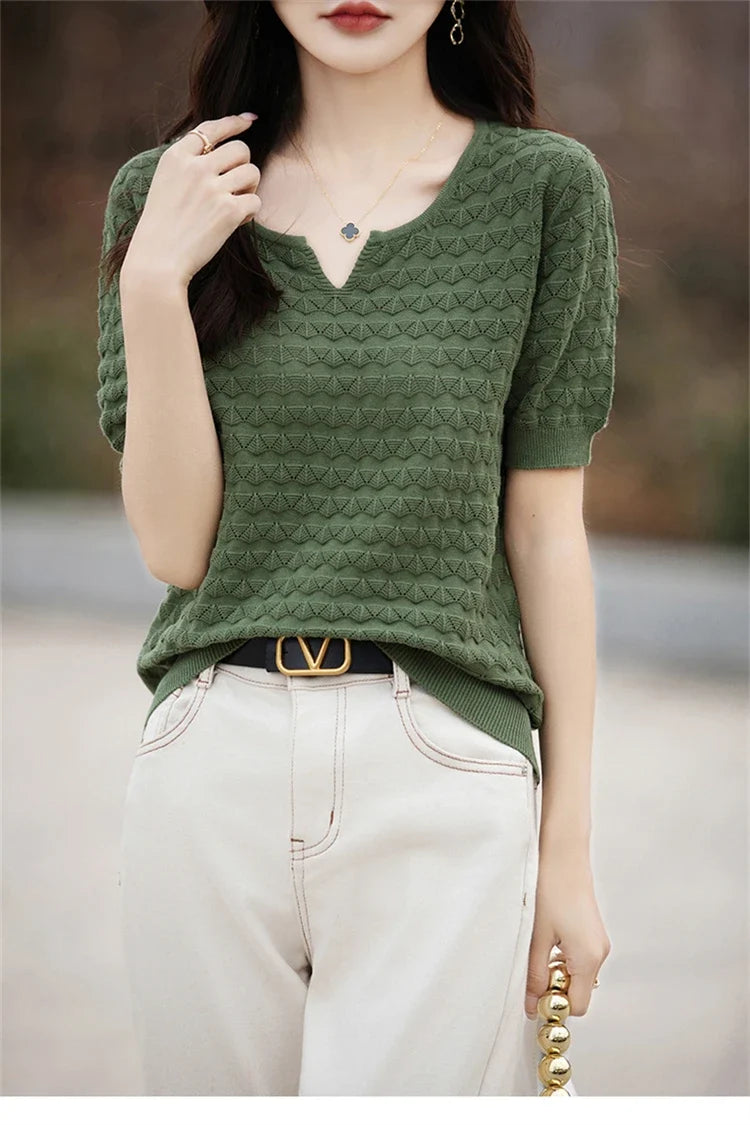 Everyday Ease V-Neck Tee