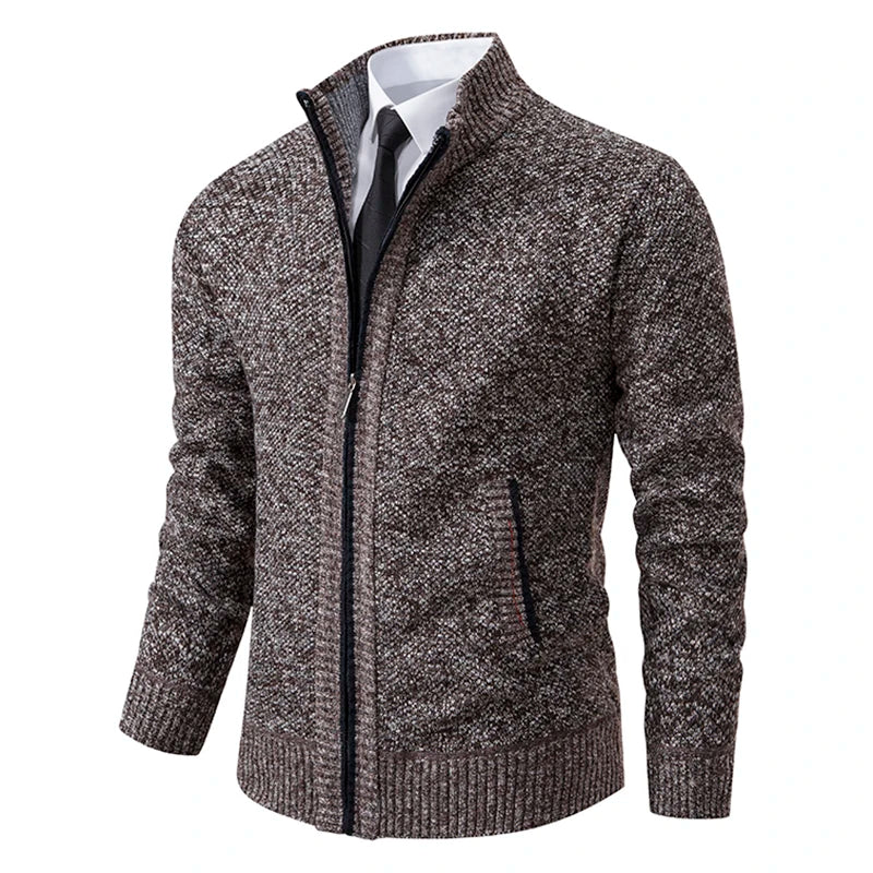 Men's knitted sweater cardigan