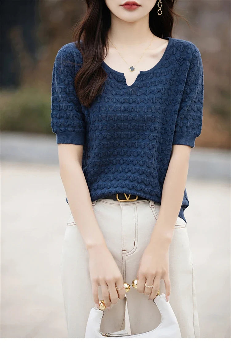 Everyday Ease V-Neck Tee