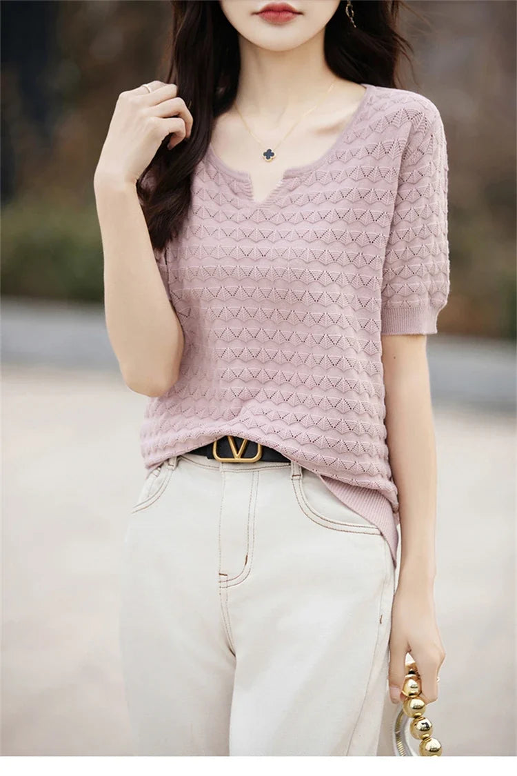 Everyday Ease V-Neck Tee