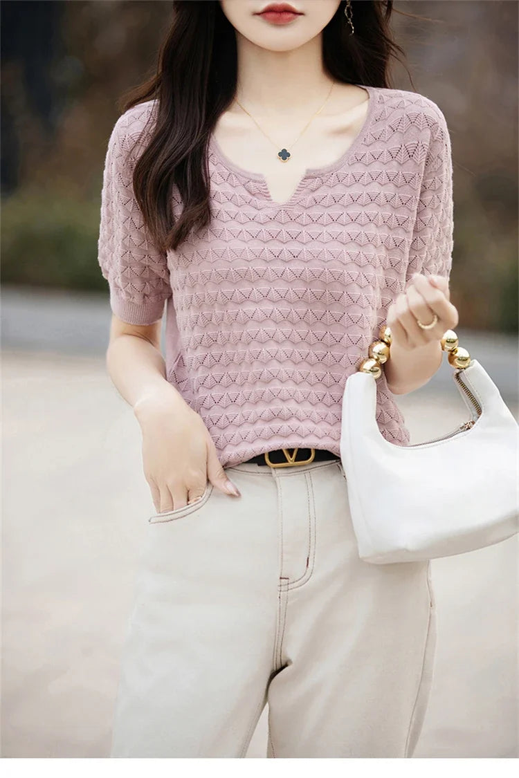 Everyday Ease V-Neck Tee