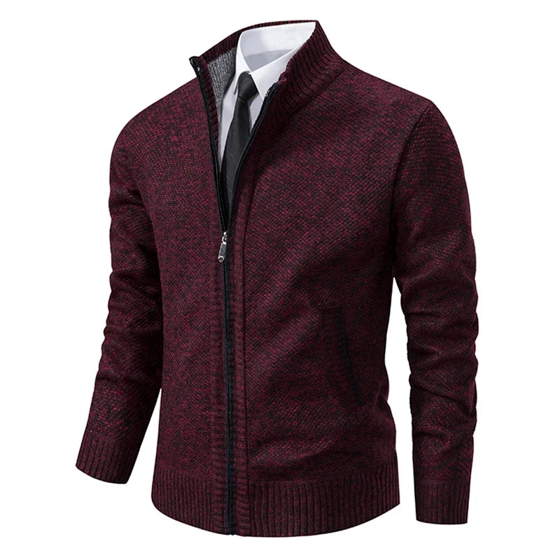 Men's knitted sweater cardigan