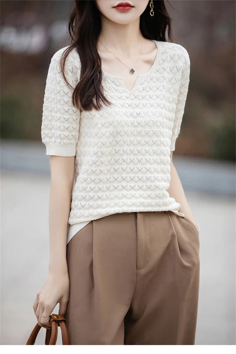 Everyday Ease V-Neck Tee