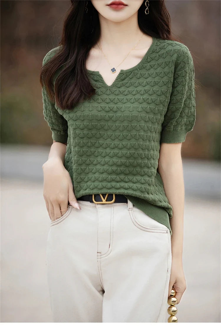 Everyday Ease V-Neck Tee
