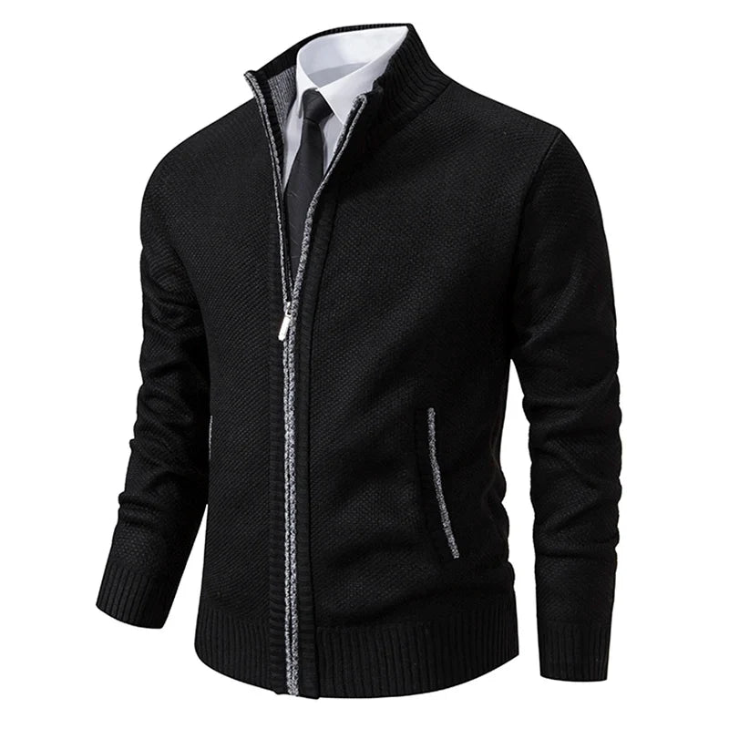 Men's knitted sweater cardigan